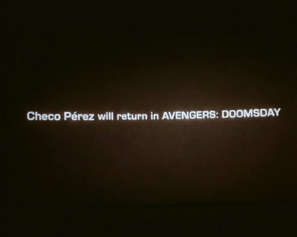 GF1MX's tweet image. Checo Pérez regresará en Avengers Doomsday 🤪