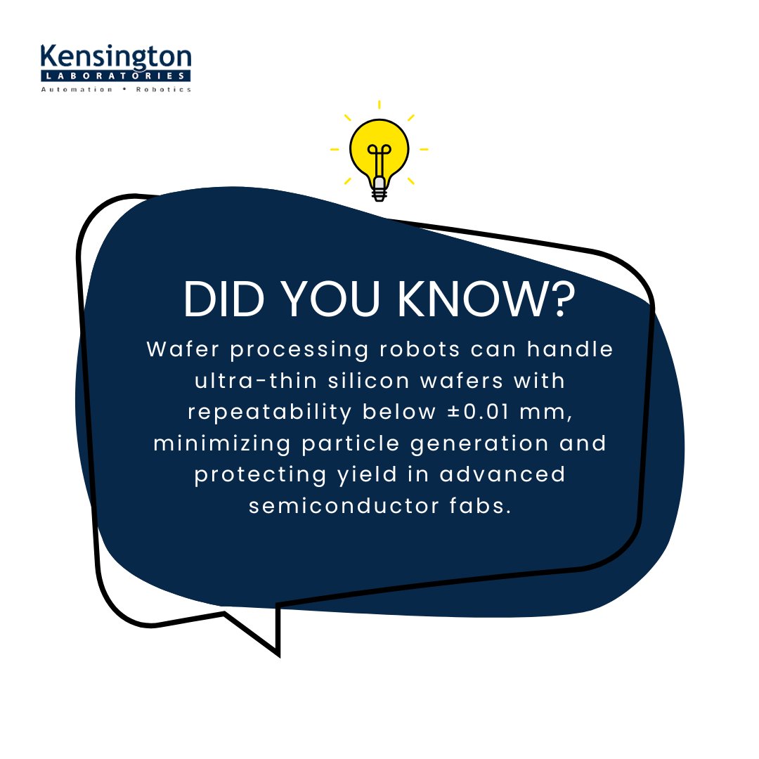 Kensington_Labs's tweet photo. π Request a Quote - https://t.co/CBPlS1bNFC
#WaferProcessingRobot #SemiconductorAutomation #WaferHandling #CleanroomRobotics #PrecisionEngineering #KensingtonLaboratories https://t.co/MzqaUoQkvy