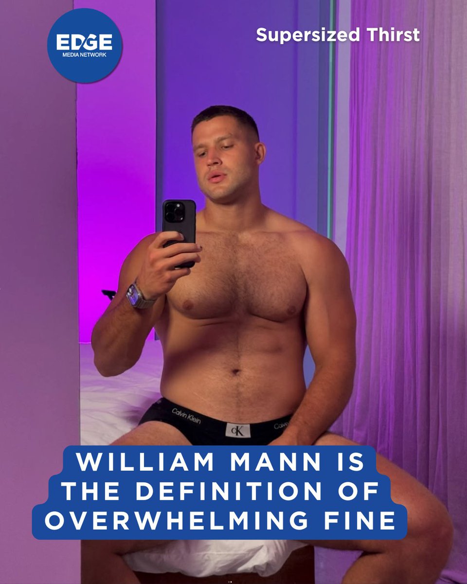 EdgeMediaNet's tweet photo. Every time he shows up it’s like someone hit “enhance” on a man until physics got shy. https://t.co/BcfUewRbG8 Height, bulk, face… it’s all a little irresponsible in the best way. #WilliamMann https://t.co/JfHMiFYh6D