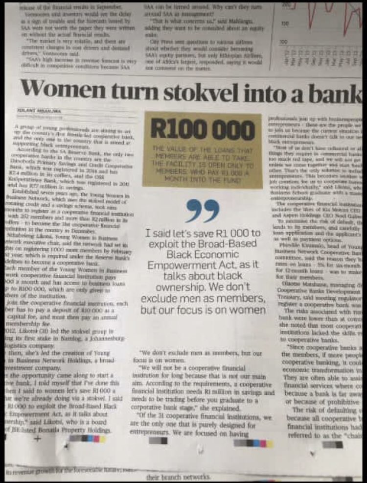 MissNthabeleng's tweet image. Stokvels make over R50 billion every year in South Africa.

We turned our highly regulated “Stokvel” into a Bank.

There’s no money too little to make a difference in society, join Stokvels guys it’s the only way we are going to change your life.

Buy eNL Mutual Bank shares for a…