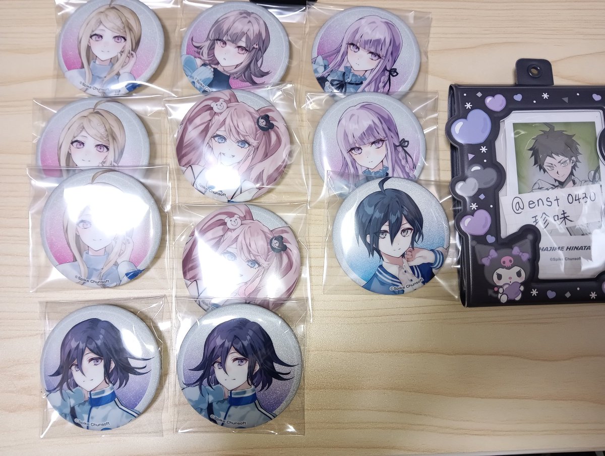 霧切 対決缶バッジ 交換・譲渡】ダンガンロンパ ダンロン ローソンコラボ グリッター缶