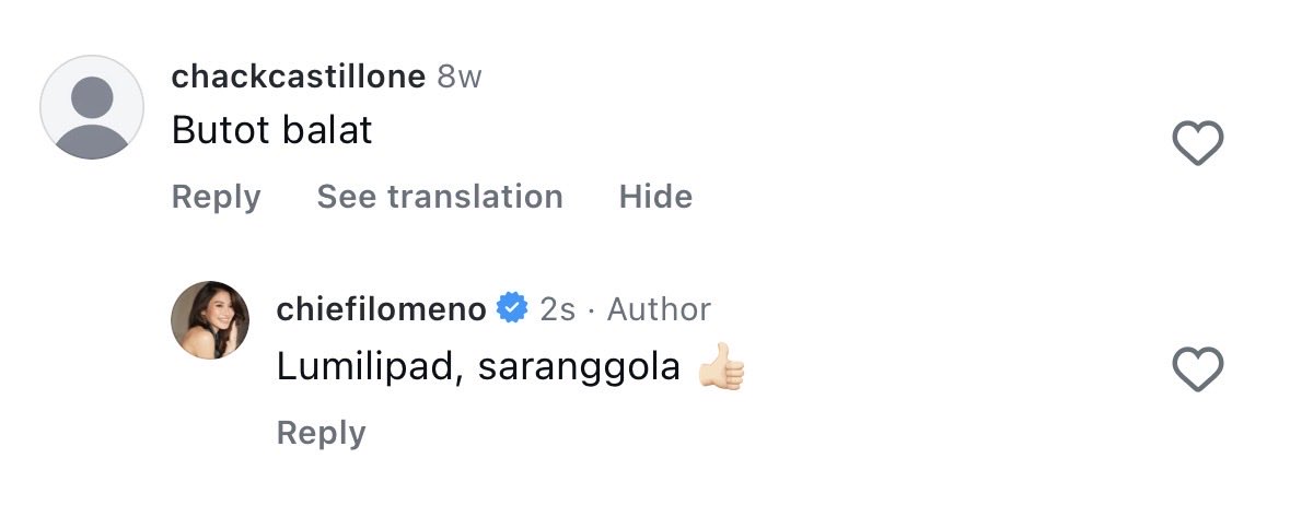 Chienna Filomeno tweet media