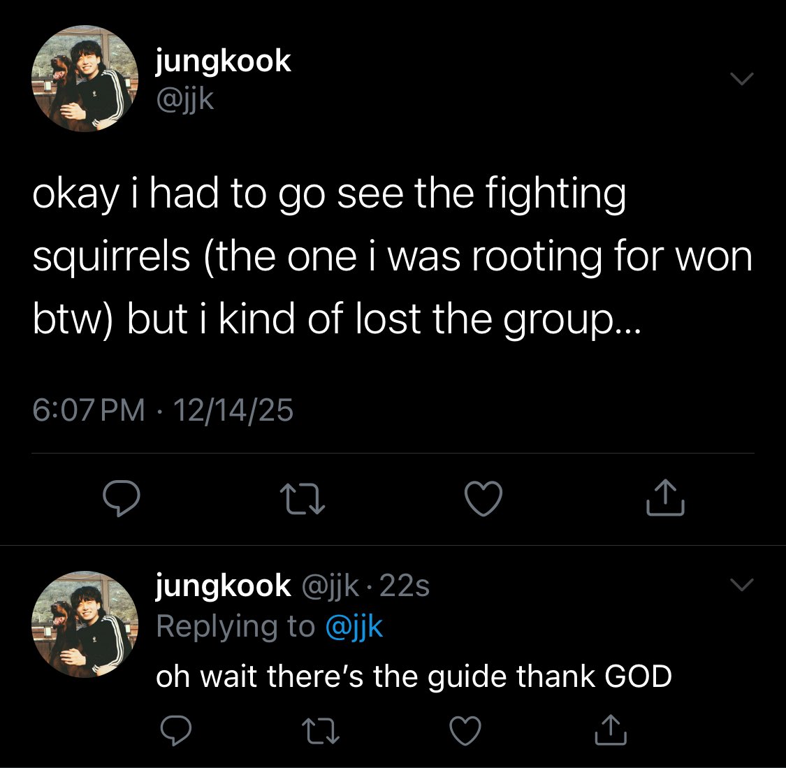 thesameflatfish's tweet image. #yoonkook au where 

jungkook gets lost on his university tour, thinks that yoongi is his tour guide, and accidentally follows him for nearly half an hour.