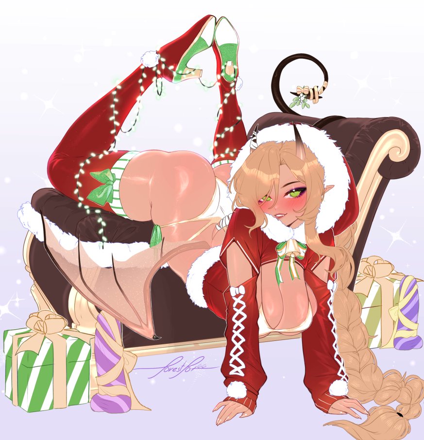 This gives me, oh no I dropped my Christmas cookies vibes 💕

Artist - <a href="/Forestfox66/">⛩️Forest_fox 🌸 Kitsune mom⛩️</a> 

#lewdtuber #digitalart