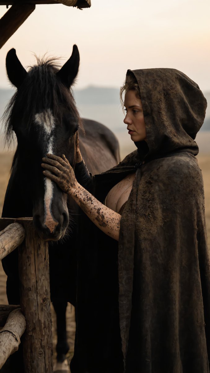 illustriousangl's tweet photo. ๐ Lady Alinor moves through the tree line under cover of dusk, the cold wind rising as she travels north. Her cloak clings to her skin, eyes sharp, tracking every flicker of movement in the dark ..
#LadyAlinor #NorthernPath #Shadowbound #OneChanceToRide #VikingInHiding ๐ก๏ธ๐๐ https://t.co/nLkWaRSSHw