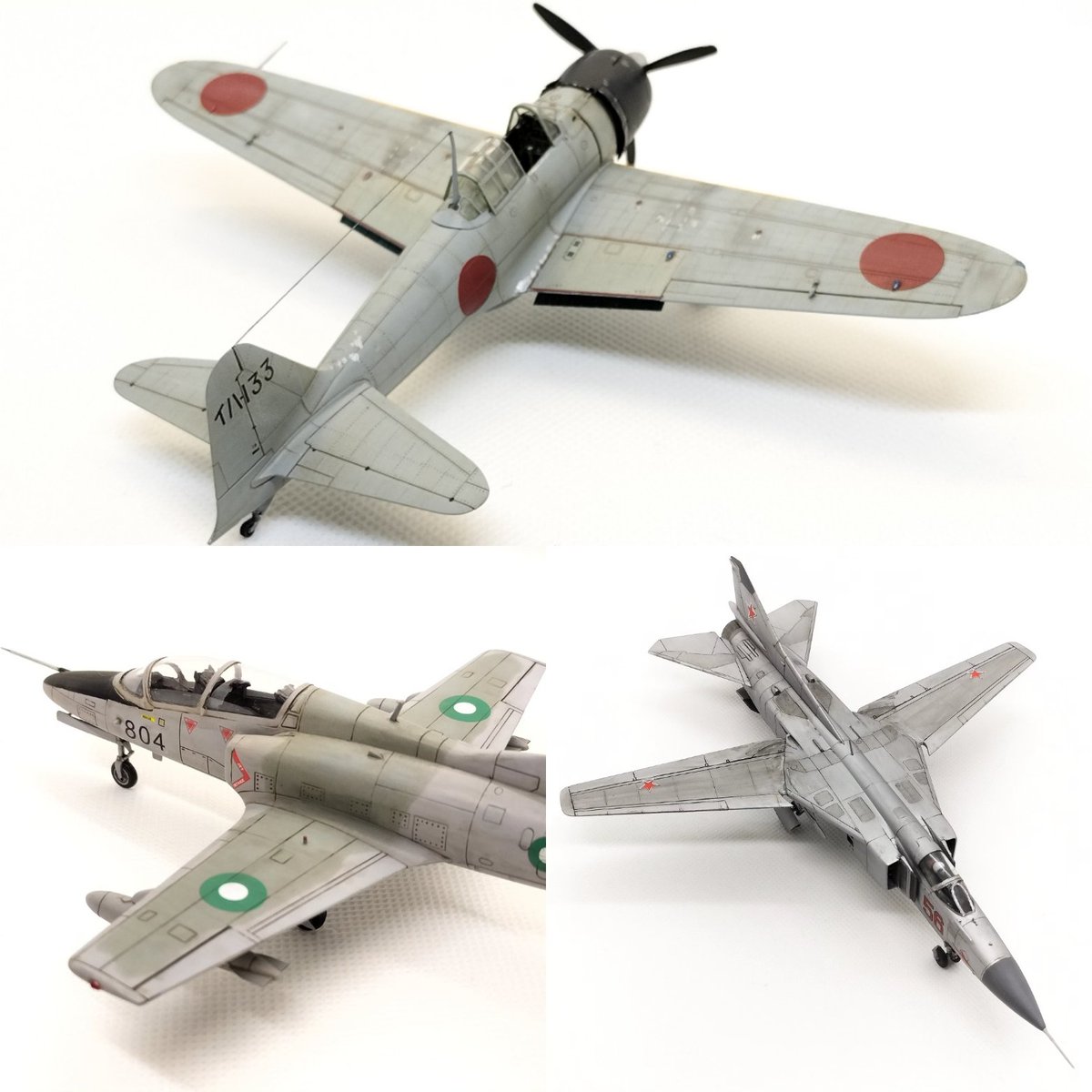 今のところ完成品は12作、蛇の目構成比は50%でした。 #今年作った模型