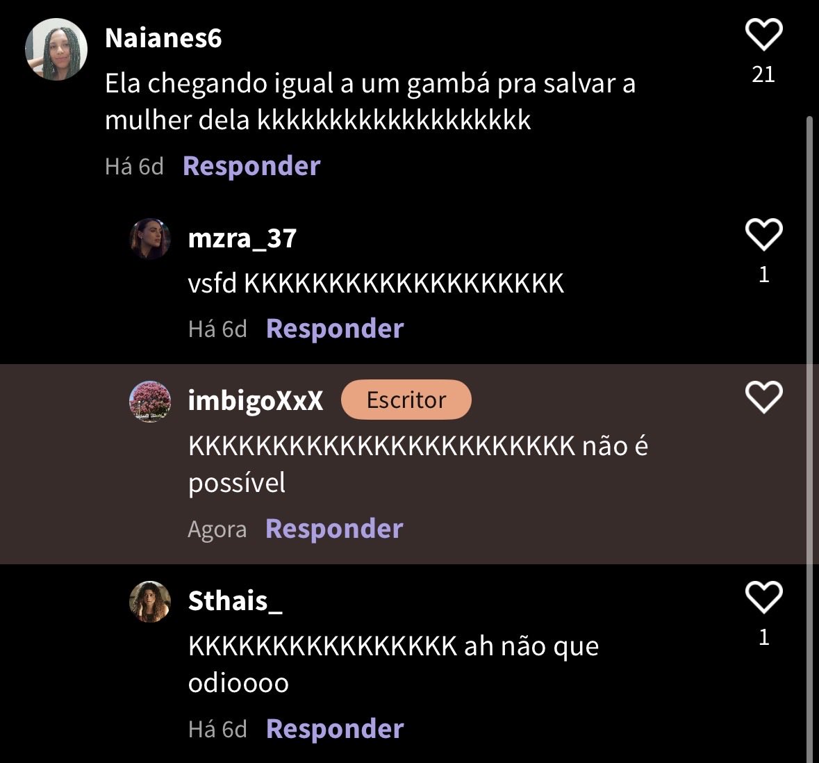 Imbigox's tweet photo. eu tô rindo tanto desse comentário em
safira KKKKKKKKKKK https://t.co/55ZPAB2vpC