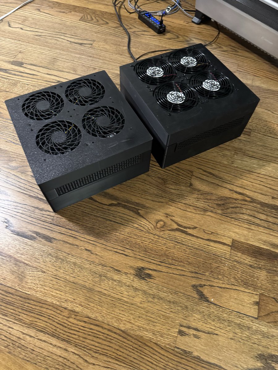 hyperhashtech's tweet image. Since I’ve got S19J boards coming out the wazoo decided to make a few of @SatStackingPleb stealthminers and slim19’s