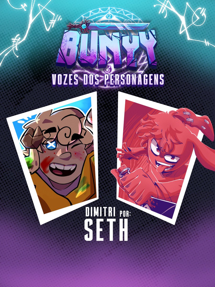 Bunyyoficial's tweet photo. SEGUNDA FEIRA É DIA DE REVELAÇÃO DE VOZ! toda segunda feira vamos revelar duas vozes do elenco do episódio piloto de Bunyy! fiquem ligados!
Com vocês hoje, @sethlindo e @Lee_80s ! https://t.co/pSHA5xqokY