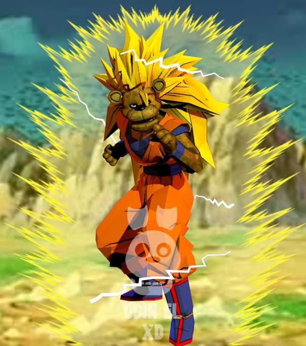 Freddy se transforma en super saiyajin 3🗿 Aver si con esto revivo mi cuenta XDDDD #FNAF  #DragonBall   #FiveNightsAtFreddys #GGMemeReview54 #GGMemeReview55