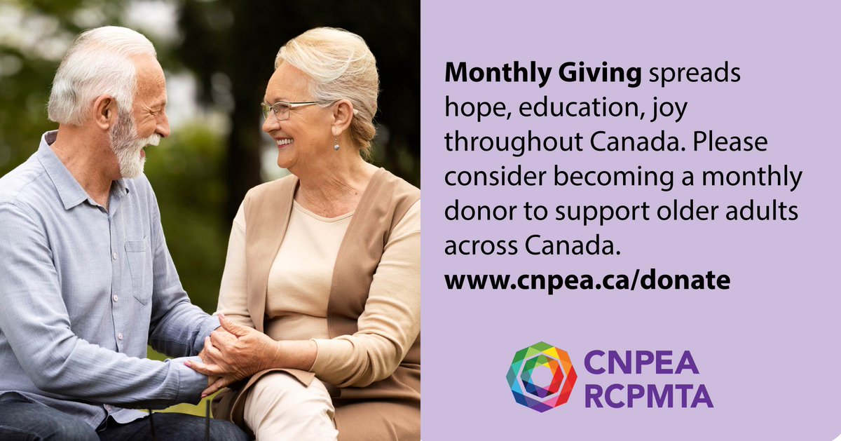 Your year-end support makes a difference supporting the safety of older adults across Canada. Thank you for standing beside all older adults and their families. Please donate today online at cnpea.ca/en/donate