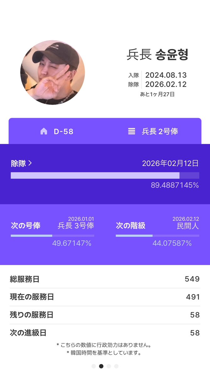 2025/12/16 D-58 服務491日目