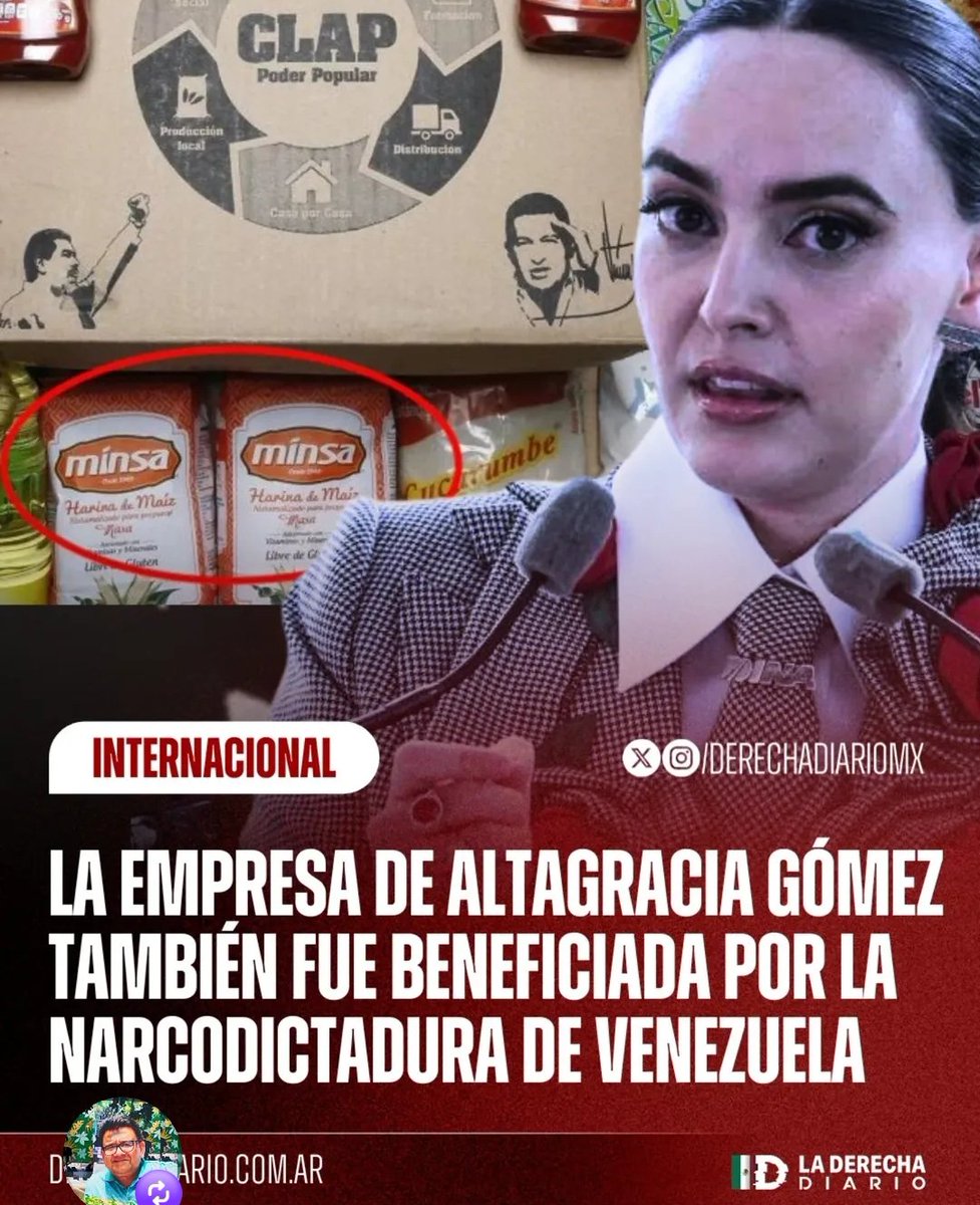 ALTAGRACIA DEL BIENESTAR
La beneficiaria del régimen morenista Altagracia Gómez no solo hace buenos negocios a costa de nuestros impuestos,también vende a SOBREPRECIO al corrupto gobierno venezolano,los productos de Minsa son distribuidos por los CLAP.