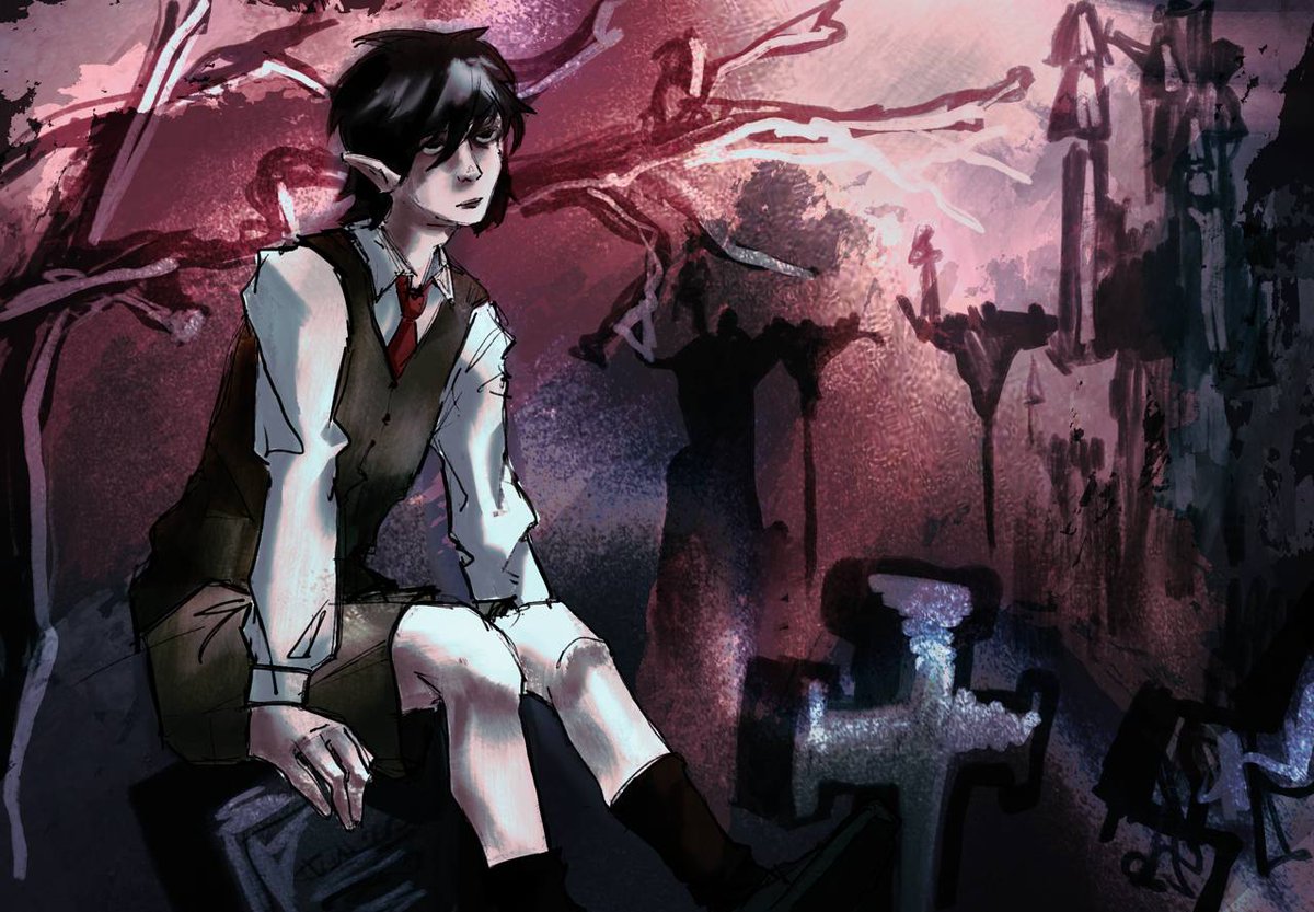 WoodyKeiu's tweet photo. My drawings of Vampire School (⁠≧⁠▽⁠≦⁠)
 I really, really love this cartoon

#Vampireschool #Vampire #art #goht #Y2K #sketchbook #myart #horror #oc #ocart https://t.co/9hFx6a4Fgt