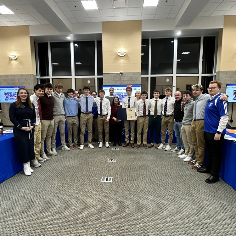 Thank you <a href="/RepBrideSweeney/">Bride Rose Sweeney</a> for honoring our state champion and state runners-up girls and boys soccer teams!