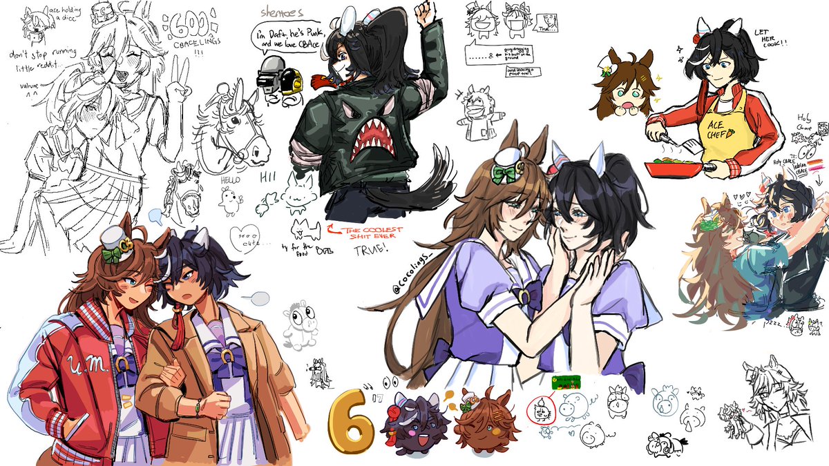 CB_ACE_LOVE's tweet photo. CB ACE Magma has came to an end (You're still welcome to draw here anytime!) and we are surprised by how successful it turned out with a total of 17 pages! Thank you all so much for joining us and being part of this wonderful ride!💚❤️(1/17) https://t.co/wKF4Xq97SV
