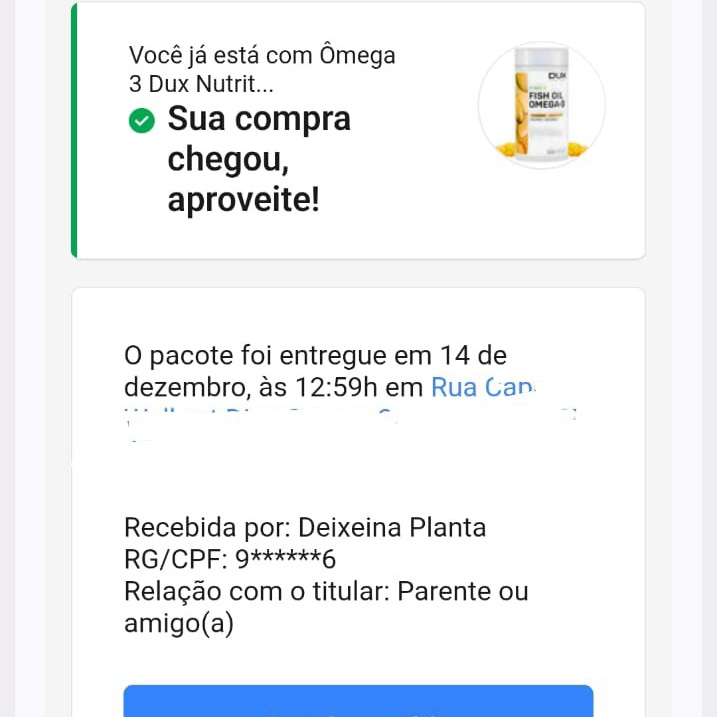 _jojoel's tweet image. minha mãe revoltada com um pedido que não tinha chegado e uma pessoa desconhecida com nome estranho tinha recebido: