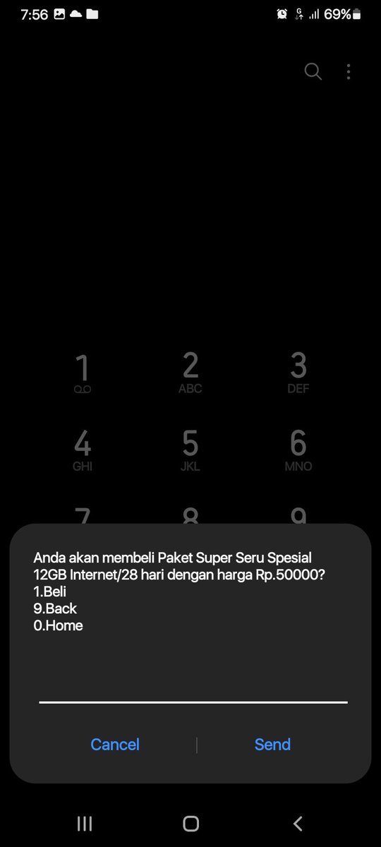 fisiqc's tweet photo. @Telkomsel min aku mau beli paket internet yg nomor 2. tp pas di input angka 2, kok malah yg keluar super seru? https://t.co/c44wwJVrkZ