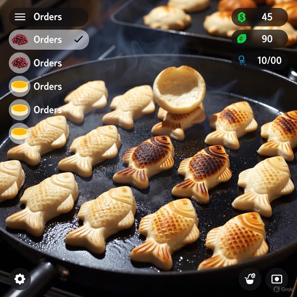 kokuson1981's tweet photo. 🤠 HELP WANTED: Someone who can juggle heat and timing.
🥮 Cook, flip, serve — customers don’t wait.
Profit favors the calm. 

#RootinTootin #FishbreadTycoon #KoreanStreetFood #GameDev https://t.co/ajVNYW8kzX