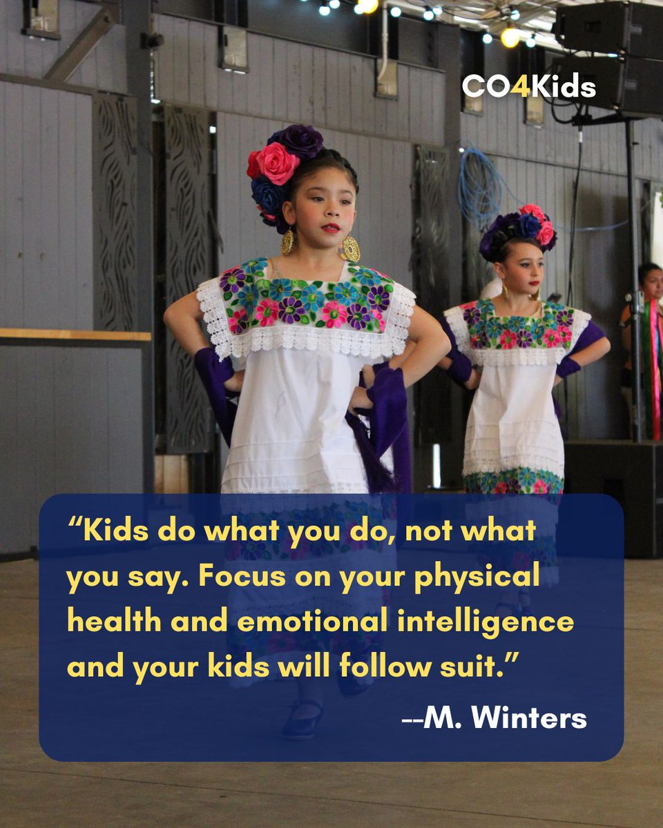 “Kids do what you do, not what you say. Focus on your physical health and emotional intelligence and your kids will follow suit.”--M. Winters
.
.
.
#CO4Kids #ChildAbusePrevention #WordsofEncouragement #Colorado #coloradofamilies #coloradokids