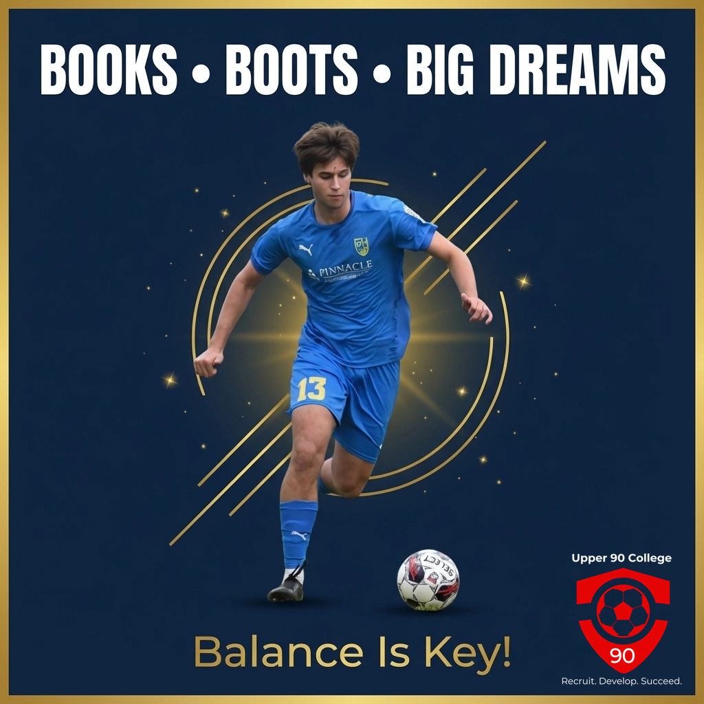 upper90APAC's tweet image. It takes more than skill to win in the USA: it's all about mastering the juggle! 📚⚽️ One big tip: Set a weekly planner: class, training, recovery, social. Prioritise, adjust, repeat. Got your own hack? Share with us below! #Upper90College #StudentAthlete