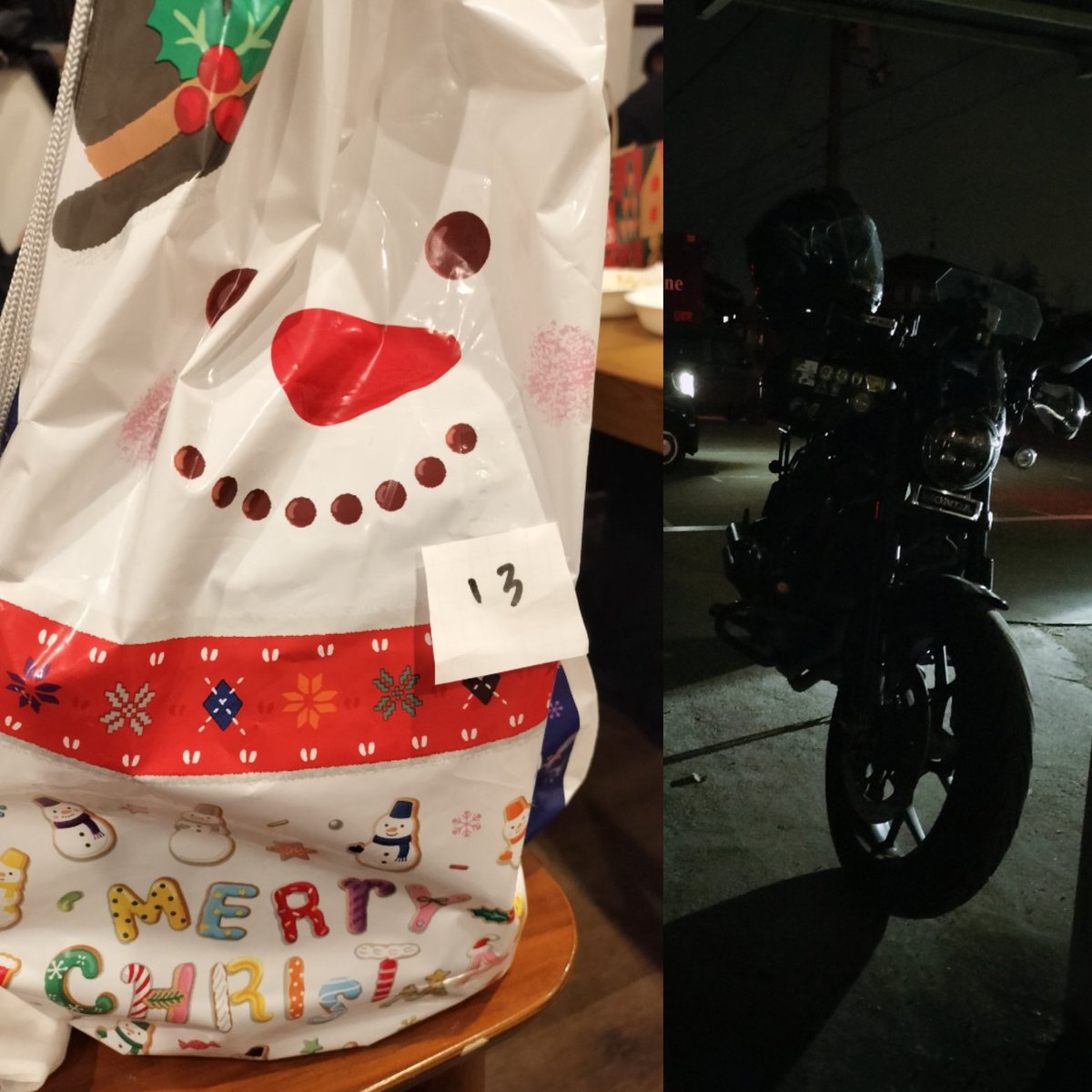 Rick_TECH21's tweet photo. 先週の土曜日、#Littlepine でのクリスマスパーティに参加してきました🏍️💨
12/30で閉店となるので、今回が最後のクリパ😭
プレゼント交換🎁、じゃんけん大会✌️等、イベントもあって楽しい時を過ごしました🤩 https://t.co/tOnrpzB8tO