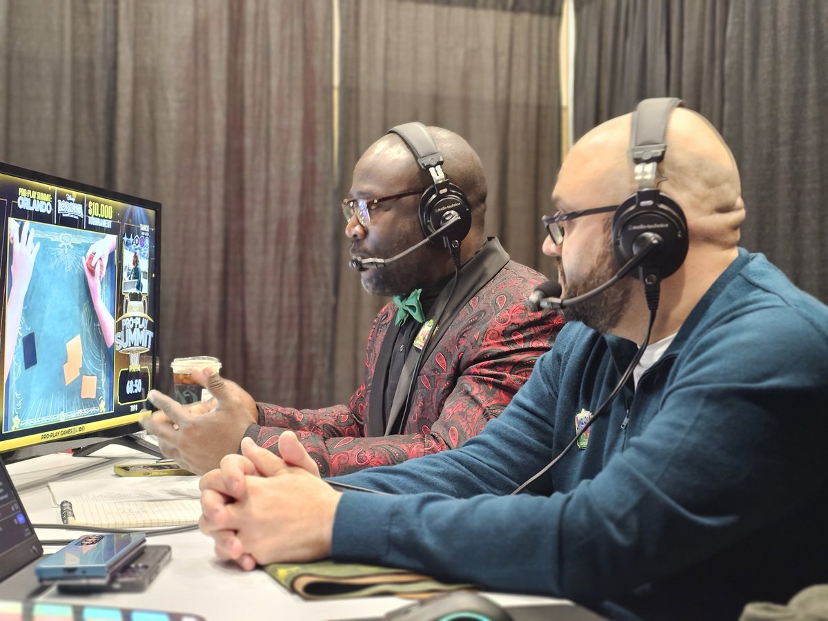 20LorePro's tweet photo. @JdzQuest in action at the @_proplaygames Summit in Orlando this past weekend.
#casting #proplaysummit #disney #disneylorcana #ravensburger #production #ppg https://t.co/bvv6xS3J63