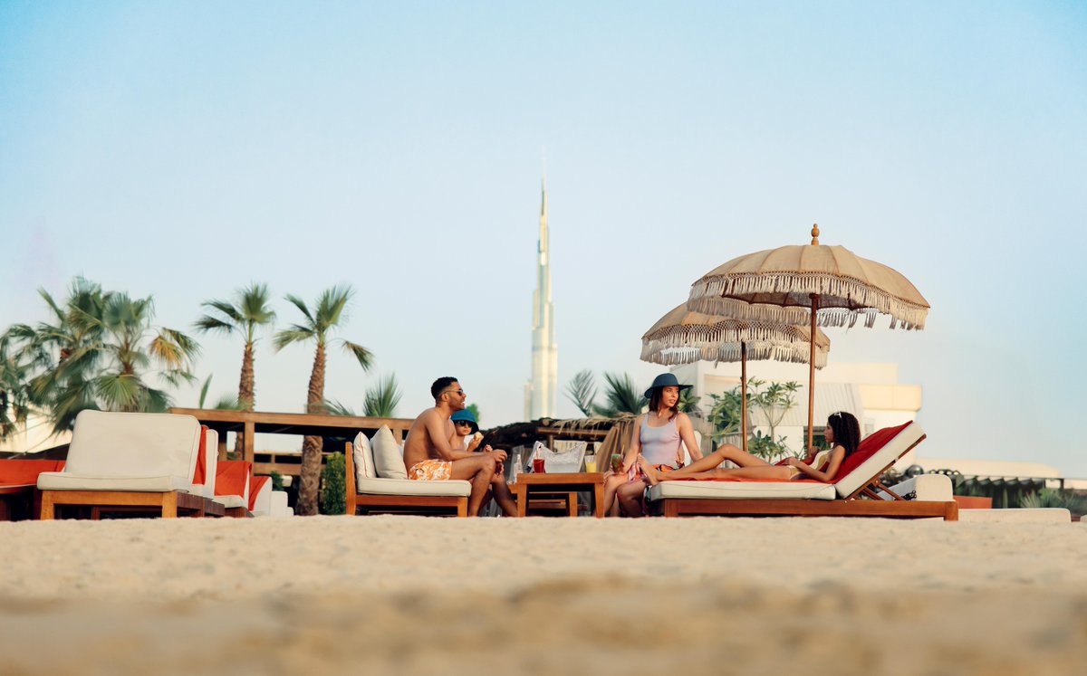 Sun, sand, and a skyline that takes your breath away — this is winter days done right. 🌊☀️ 
#VisitDubai #WhatsNotToLove