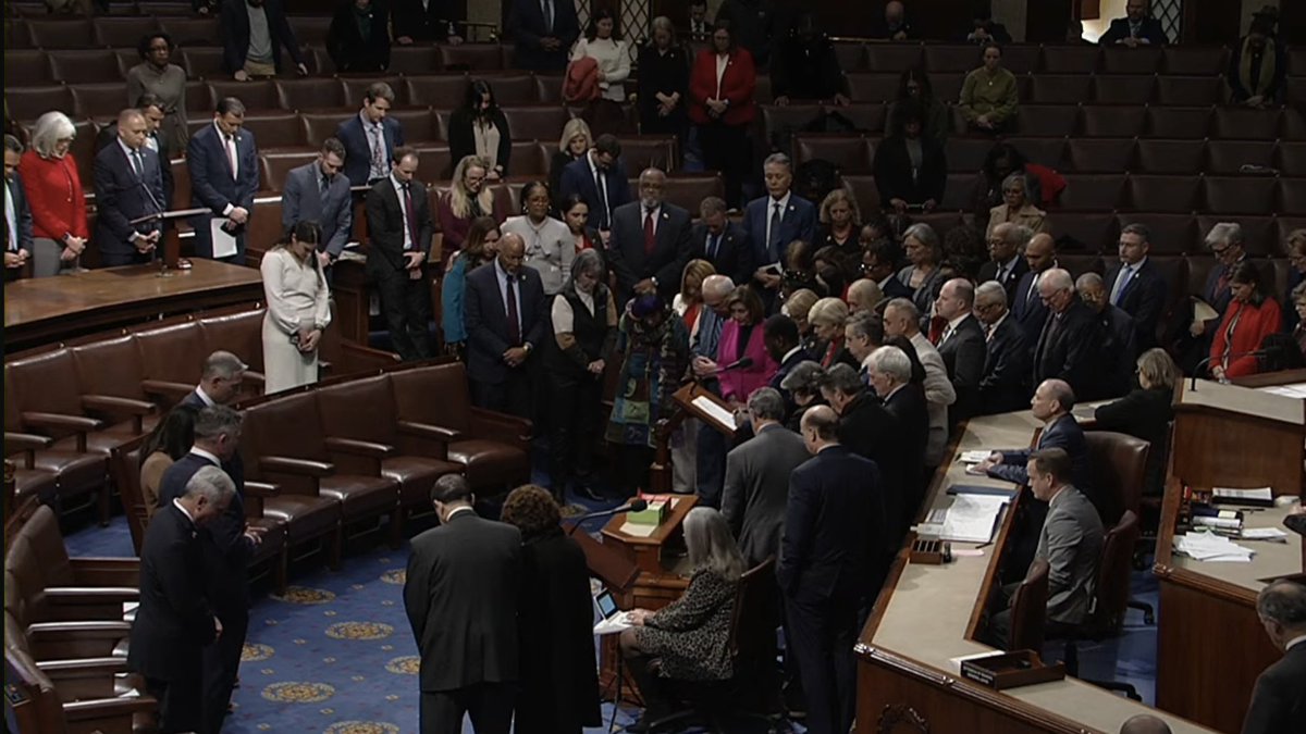 RepDelBene's tweet image. The House held a moment of silence today after the horrific shooting at Brown this weekend. We hold the students who were killed &amp;amp; injured, their families, &amp;amp; the Providence community in our hearts. Thankful for first responders &amp;amp; law enforcement as the search continues for the…