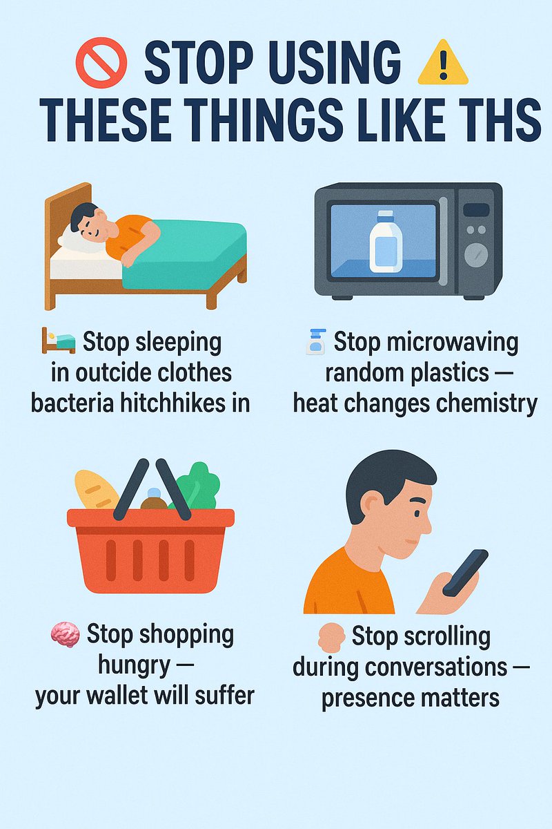 metadigs's tweet photo. Some habits feel normal…
until you realize they’re silently damaging your health, hygiene, safety, or money.
These everyday usage mistakes are extremely common —
and once you see them, you’ll never do them the same way again. #StopDoingThis #DailyMistakes #LifeWarnings
#HygieneFacts #SafetyTips #TheMoreYouKnow
#CommonMistakes #EverydayHabits #StaySafe
#LifeHacks