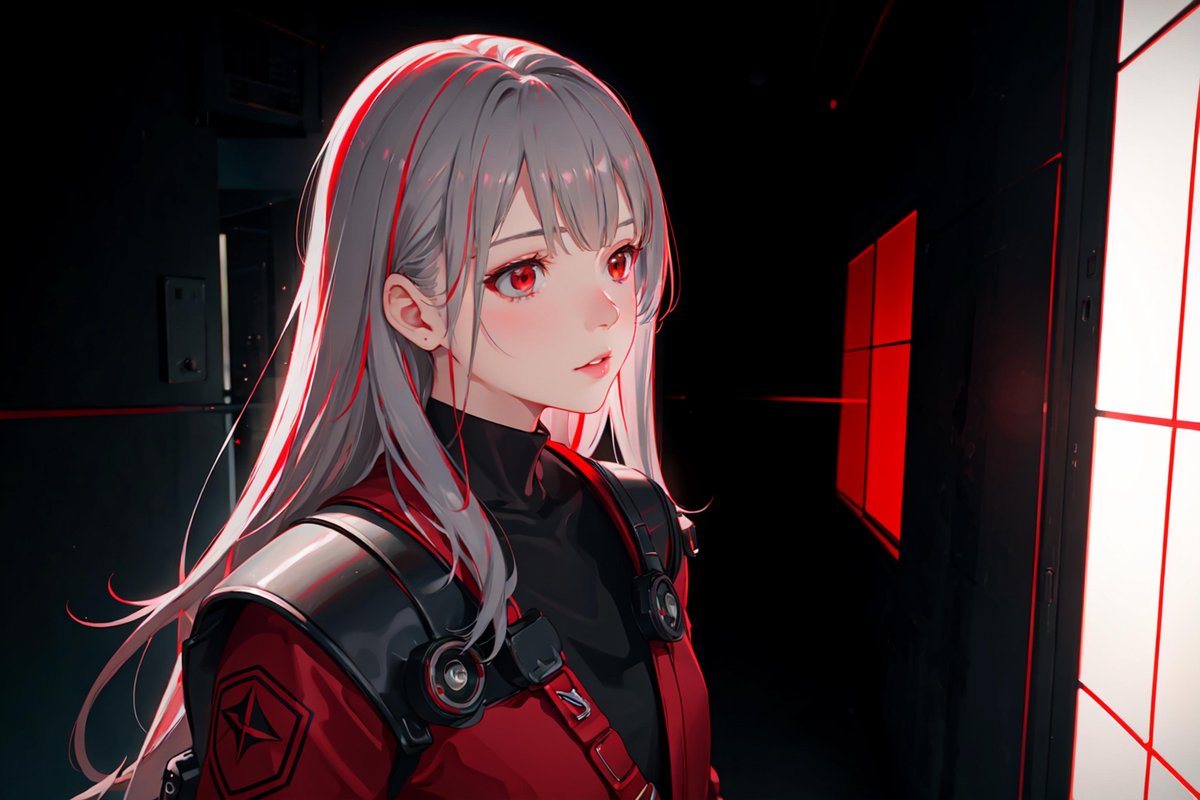 Moko1234559's tweet photo. Red and Silver, part 2
#red #silver #AIArtwork #animegirls #anime #aiartgallery #AIartists #AIart #aiartlove #aigeneratedart #aienginemind #AIhumancollaboration  #AIArtistCommunity #aiartcommunity #aiartsociety #aiartcreator https://t.co/PAm8BWVUL3