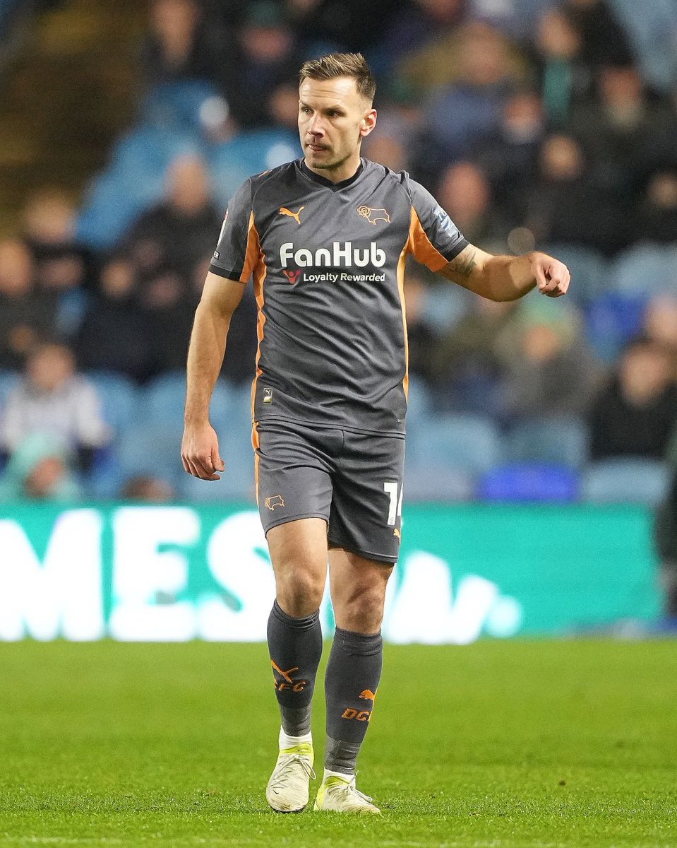 Andi Weimann in action for Derby County at Sheffield Wednesday.