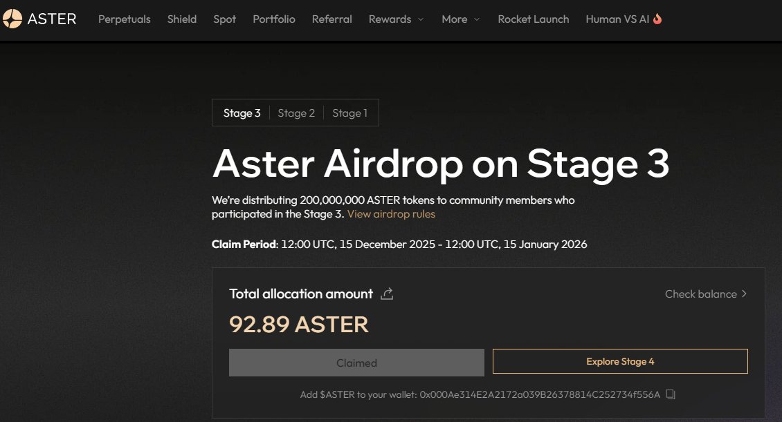 ultor66's tweet photo. @MirtaEscalante6 AIRDROP $ASTER 

we are so back 

thx CZ https://t.co/ZFyTkIXARf