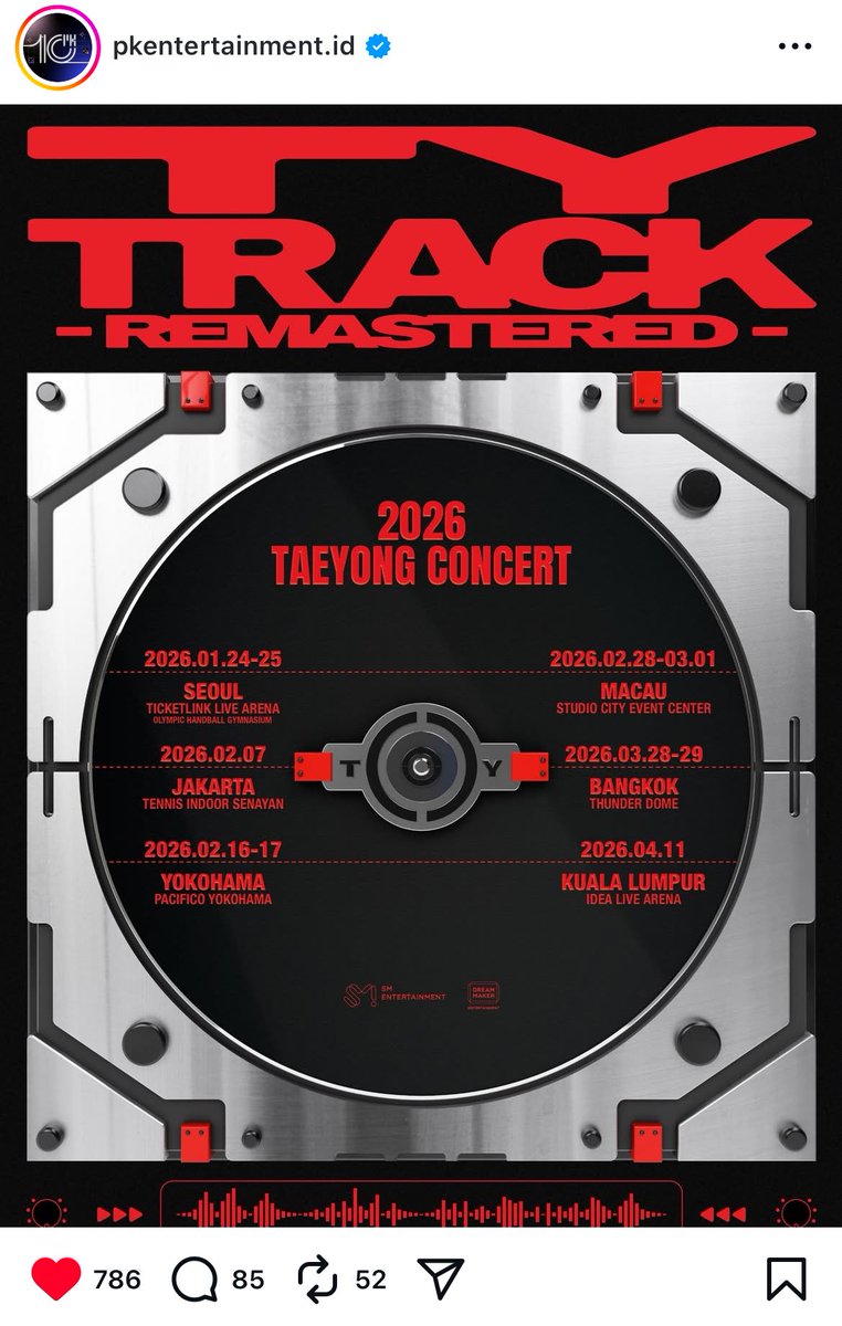 deeryeo's tweet photo. 2026 Taeyong solo concert in Jakarta’s promoter is @PKEnt_ID 

more information coming soon. https://t.co/EVJ5Z0en7n