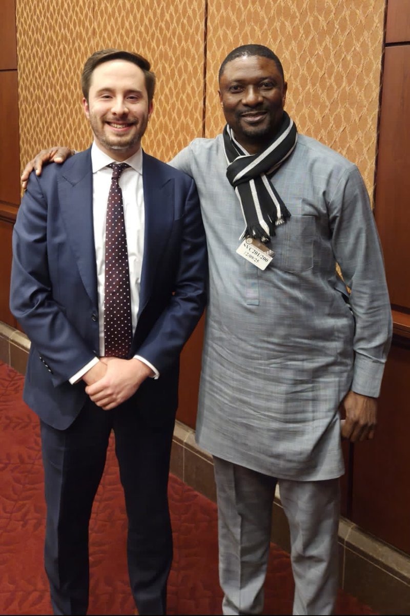 This is Ryan Rasins, the Legislative Director of Riley Moore, and the brain box of the office of honourable Congressman.

When <a href="/RileyMooreWV/">Riley Moore</a> and delegation from the US visited Nigeria recently and met with officials of the federal and the Benue State government who continued to