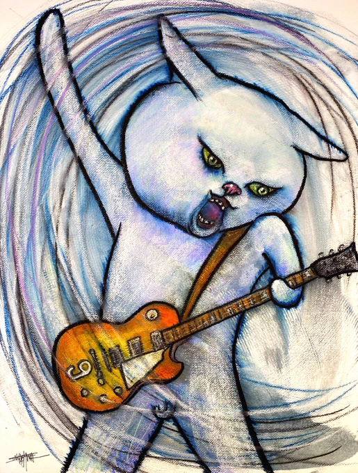 私は昔からロックが好きだ。 という言い方では、まったく足りない。 だから、ロックが好きです。なんてトンマなことは言えないのだ。 思春期のある時期から、私の体の半分くらいは、 木ではなく、ギターの音とドラムの音で出来ているのではないかと疑っている。