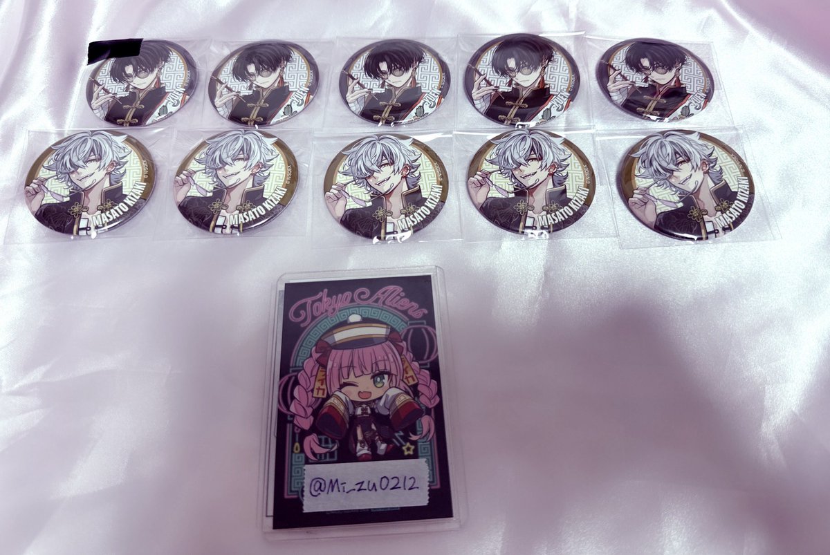 交換]東京エイリアンズ 東エリ チャイナ 缶バッジ 譲）憂炎、鬼崎 求