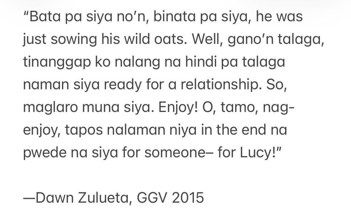 emilymntngr's tweet photo. โO, tamo, nag-enjoy, tapos nalaman niya in the end na pwede na siya for someoneโ for Kaila!โ ๐ฅฒ
Hugs, KathNiels ๐ซ sabi nga ni Kelay, โAng love story daw nila ay isang malaking kaso ng bad timing.โ โค๏ธโ๐ฉน
#kathniel #chardawn #kainiel #kathrynbernardo #danielpadilla #kailaestrada https://t.co/SBhpR8bspM
