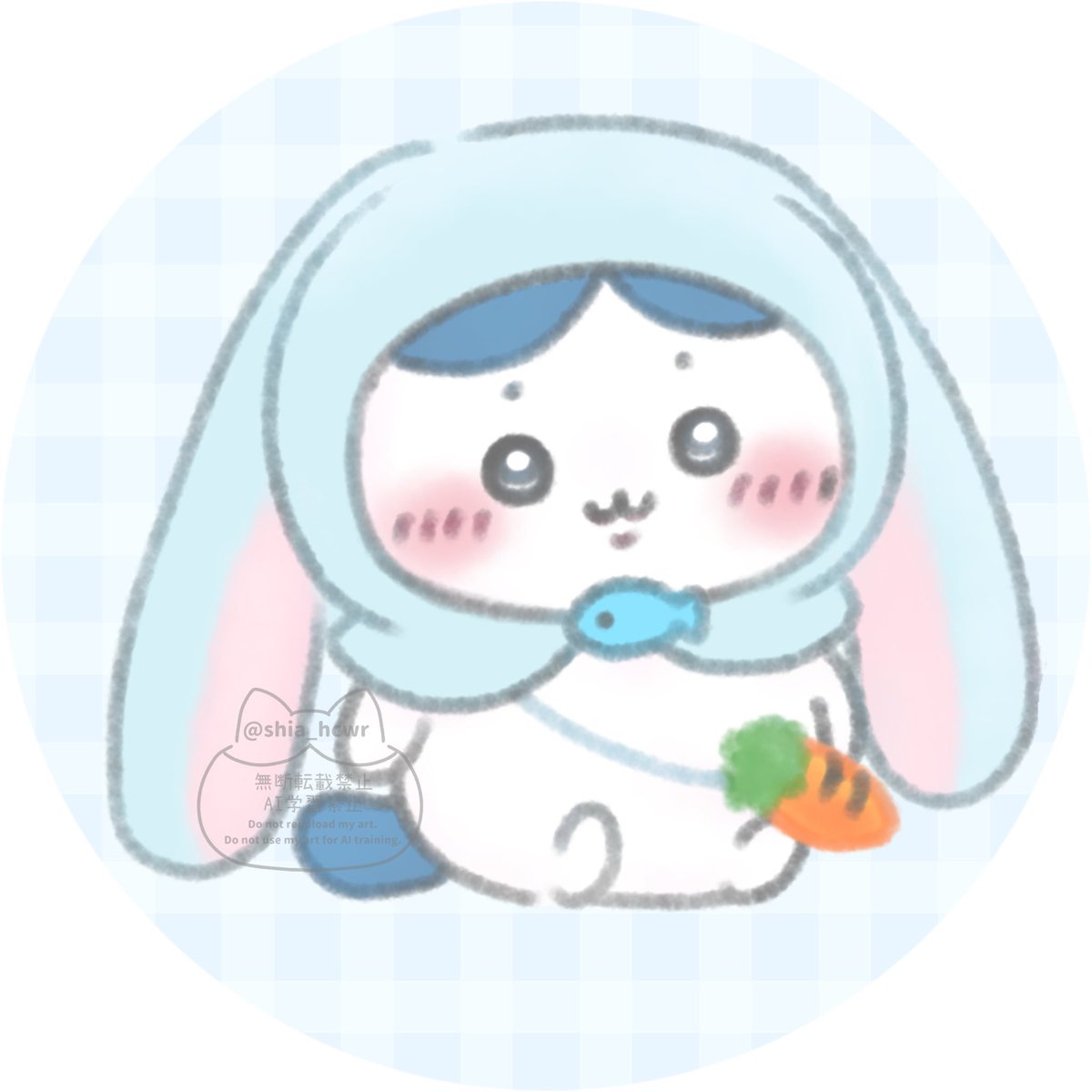 ハチワレアイコン🐈 ♡で保存・使用大歓迎です✨