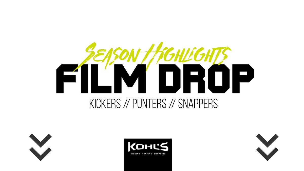 KohlsKicking's tweet image. ⬇️ Film Drop ⬇️

🎥 2025 Season Highlights
Kickers // Punters // Snappers

High School Specialists: Drop your full season highlight reel in the comments for coaches and RT this post!