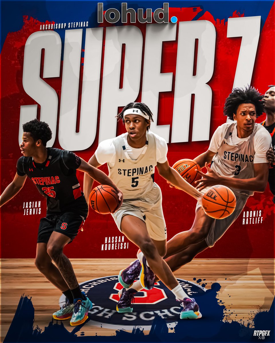 step_basketball's tweet image. 2025 LoHud preseason Super 7! Congratulations to Jasiah Jervis, Hassan Koureissi and Adonis Ratliff for being named Super 7!
Edit: @rtpgfx 
#Stepinac #CHSAA #NY #DefineYourFuture
