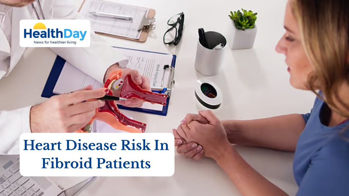 HealthDayTweets's tweet image. In a new study, women with uterine fibroids had an 81% higher risk of suffering a heart attack, stroke or other major cardiovascular event within 10 years.

youtu.be/ol-kSaxMhTY

#UterineFibroids #WomensHealth #HeartDisease #CardiovascularHealth #FibroidsAwareness #HeartHealth