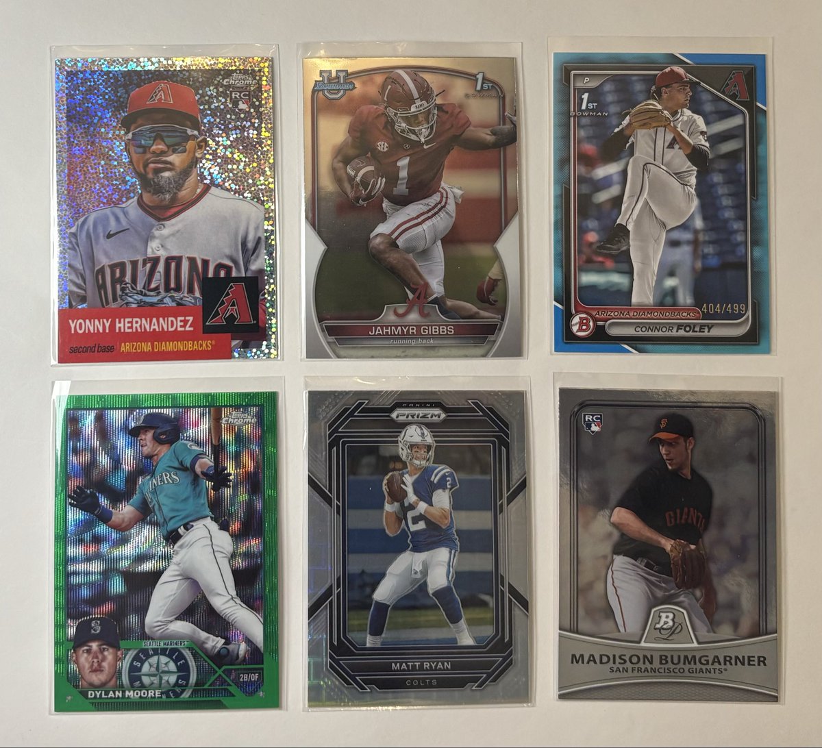 December Stack Sale 🎄
Post #14
$1 per
Ryan Pandora /400
Moore Green Wave /99
Hernandez /150
Foley /499