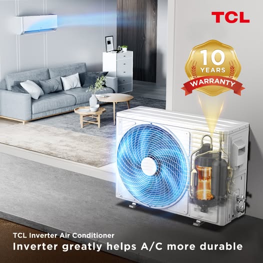 ghana_tcl's tweet image. Built to last – TCL Inverter Air Conditioner keeps you cool while helping your A/C stay durable for the long run.
#TCL #TCLGhana #TCLAirConditioner #FreshAirEveryday #DurableAirConditioner
#10YearsWarranty