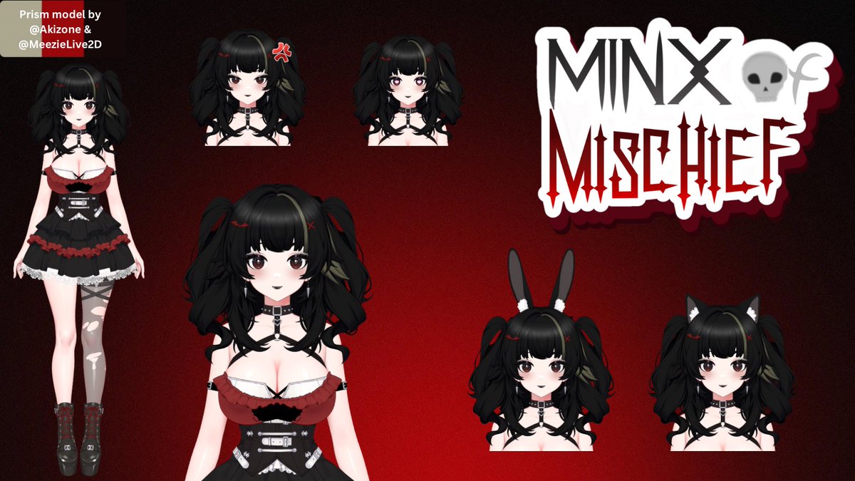 Minx of Mischief | Goth VTuber 🖤🦇 tweet media