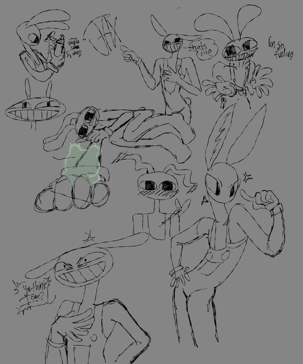 hyperfruit3's tweet photo. Doodles of Jax that silly bunny https://t.co/Wgw7IgLIkr