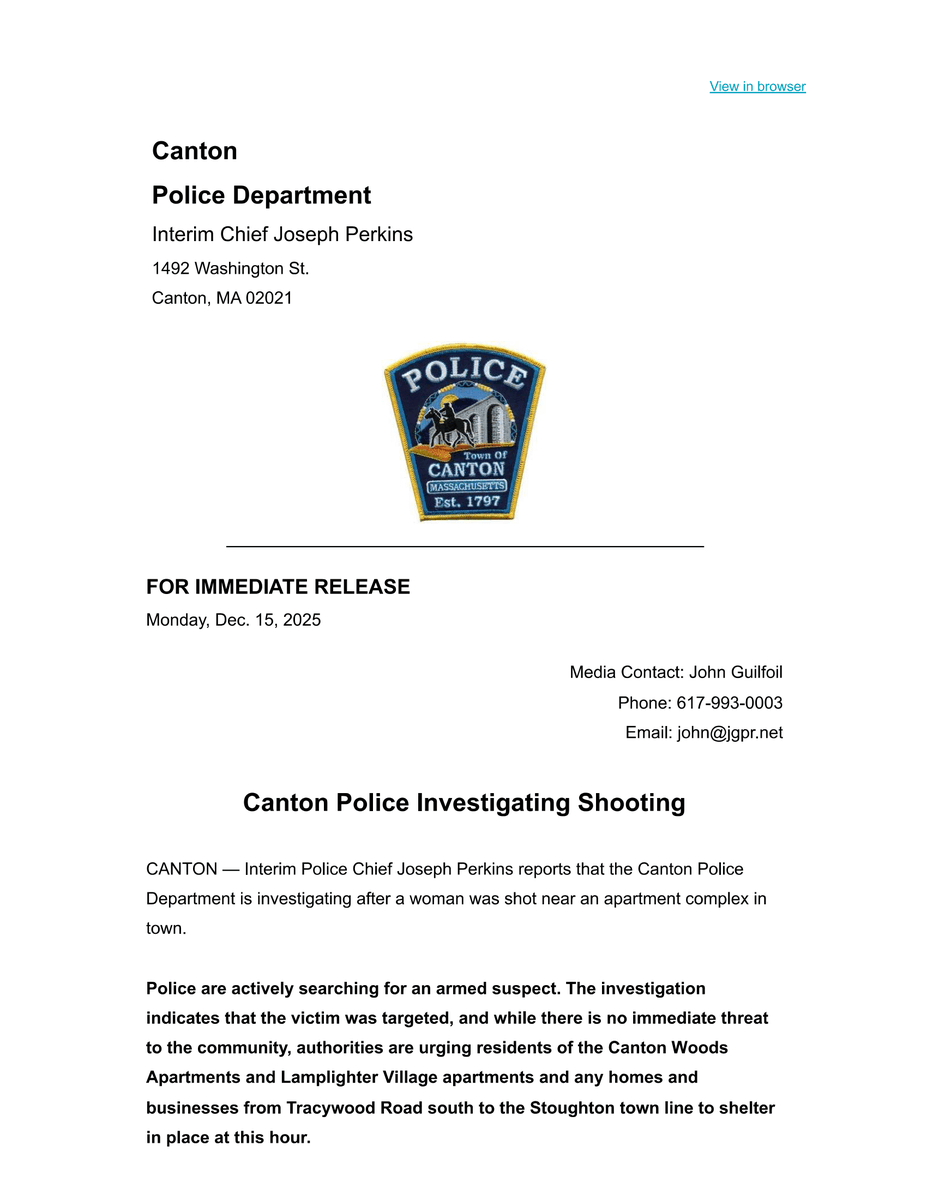 CantonMAPolice's tweet photo. Community Alert: https://t.co/FpXWDPuCt6