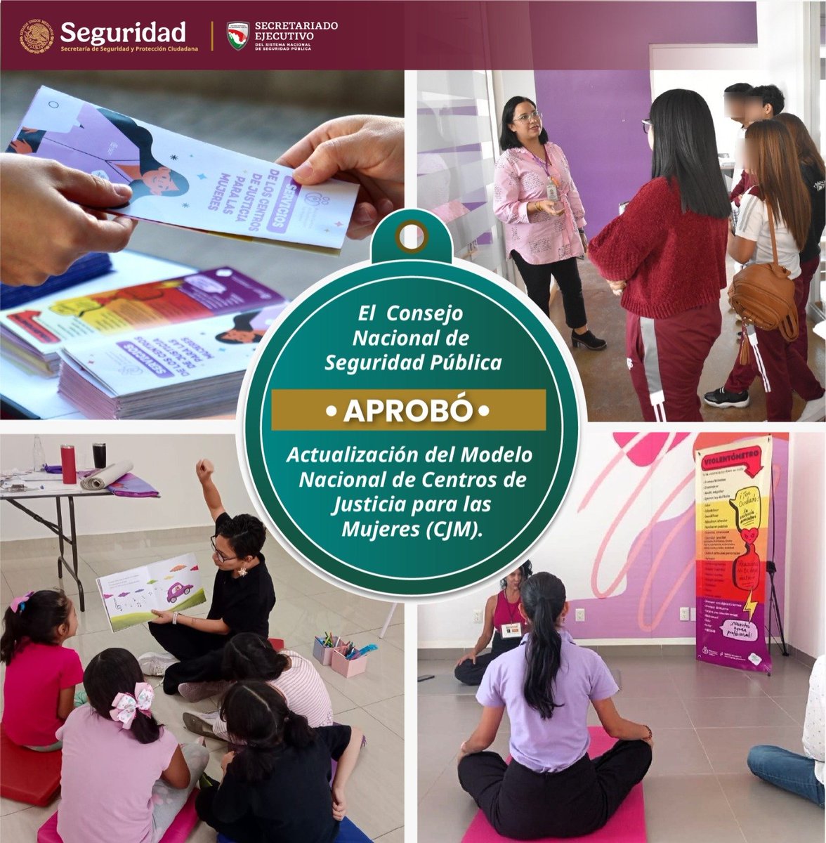 📄🤝 Sobre la Actualización del Modelo Nacional de Centros de Justicia para las Mujeres (CJM).

El #SESNSP en coordinación con la Secretaría de las Mujeres, actualizará el Modelo Nacional de CJM, derivado del acuerdo aprobado en 2017.

🛡️ Esta actualización responde a la visión