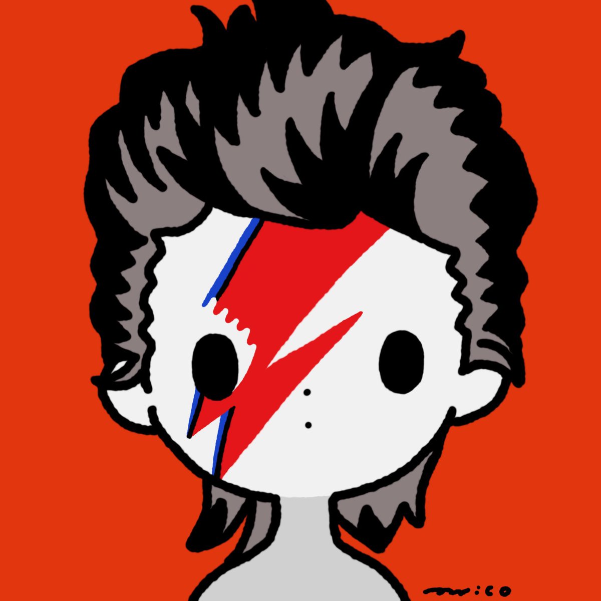 「David Bowie」|paricoのイラスト