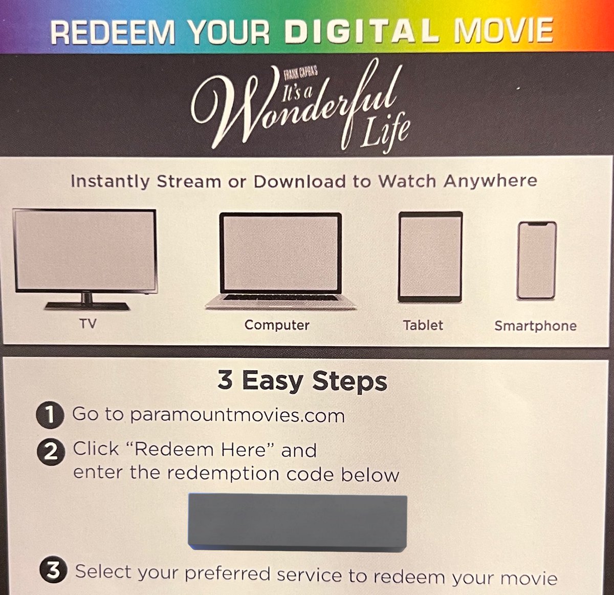 HighDefDiscNews's tweet photo. /// CONTEST ///

I’m giving away a #4K #digital copy of IT’S A WONDERFUL LIFE. It is redeemable, I’ve checked, via AppleTV or Fandango at Home [formerly VUDU].

To enter:

🔔Be following
🎄Like this post
🔔 Share this post

In 24-36 hours I’ll pick one random winner. Good luck! More contests coming all the way up until Christmas Eve.